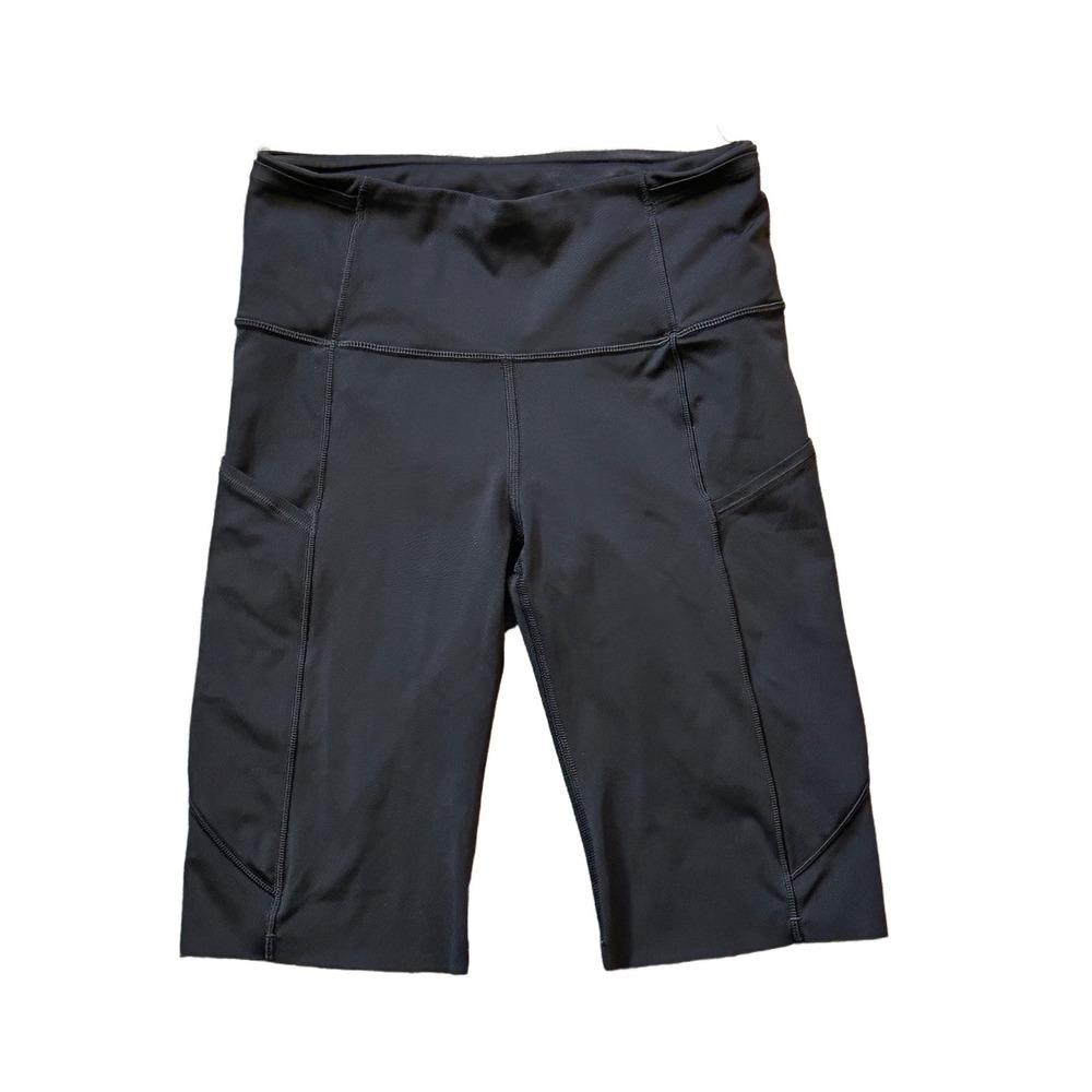 Lululemon Fast‎ and Free Short 10" Non Reflective Nulux Pocket Sz 4 Black W7AY7S